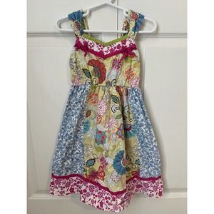 Bonnie Jean Little Girl's Mixed Print Spring/summer dress size 6
